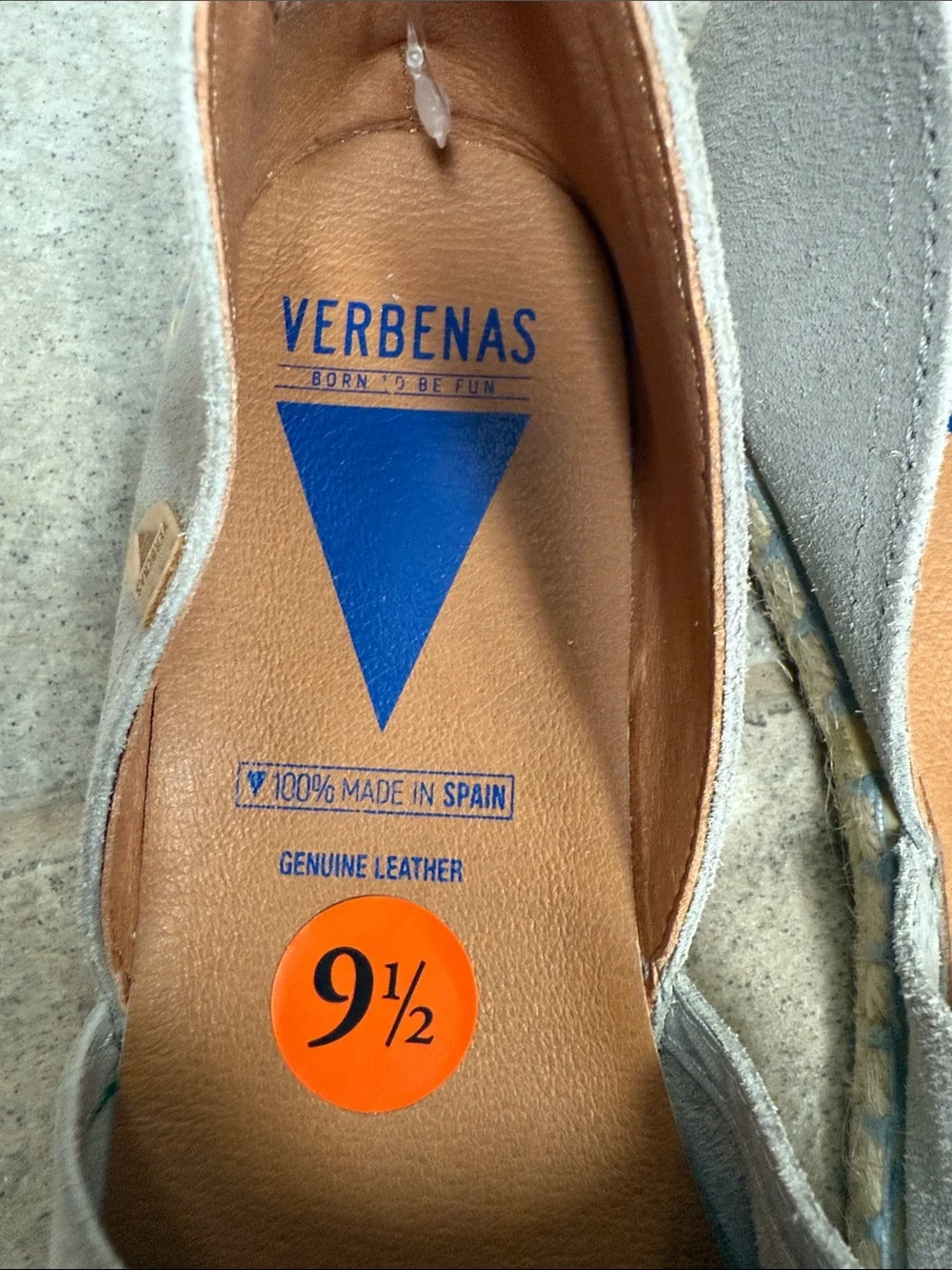 Verbenas Carmen Gray Genuine Suede Slip-On Espadrille Women's Shoe new